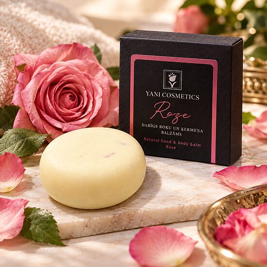 Roku un ķermeņa balzāms Roze. 80g